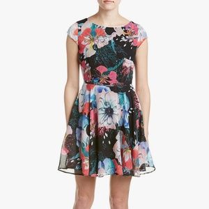 French Connection floral reef cocktail dress size 12